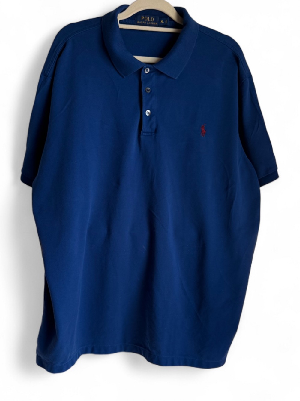 Ralph Lauren Men’s Royal Blue Polo with Red Logo